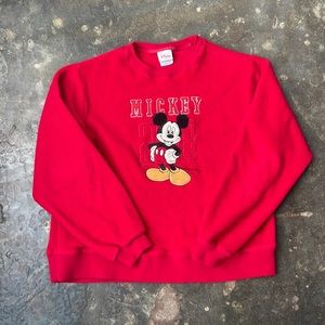 VTG Disney Mickey Embroidered Crewneck